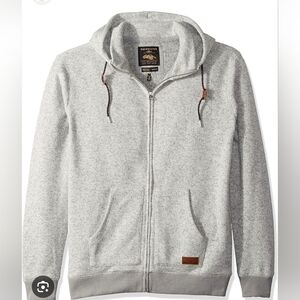 NWOT Quiksilver Keller Zip-Up Polar Fleece Hoodie Size S
